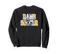 Rams Soccer Mom Game Day Mascot Yellow Sweatshirt - Novelty Apparel Unisex