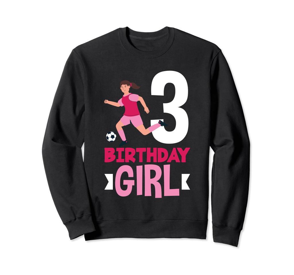 3Rd Birthday 3 Years Soccer Football Sweatshirt - Unique Graphic Unisex