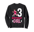 3Rd Birthday 3 Years Soccer Football Sweatshirt - Unique Graphic Unisex