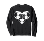 Soccer Number 31 Jersey Funny Sweatshirt - Aesthetic Graphic Men Women