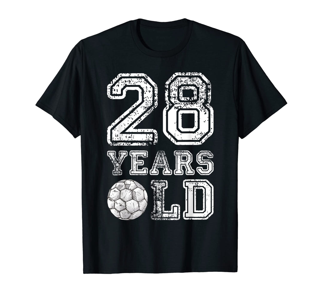 28 Years Old Soccer Sports Birthday 28Th T-Shirt - Unique Graphic Unisex