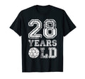 28 Years Old Soccer Sports Birthday 28Th T-Shirt - Unique Graphic Unisex