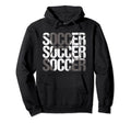 Soccer Distressed Ball Team Soccer Player Hoodie - Trendy Graphic Unisex