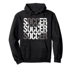Soccer Distressed Ball Team Soccer Player Hoodie - Trendy Graphic Unisex