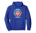 American Flag Soccer Team Womens Hoodie - Custom Art Print for Adults