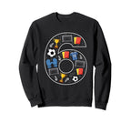 6Th Birthday 6 Year Old Football Sweatshirt - Streetwear Style Unisex