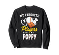 My Favorite Players Baseball Soccer Sweatshirt - Fun Novelty Design Unisex