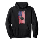 Patriotic Ice Hockey Snow Sports Hoodie - Novelty Apparel Unisex