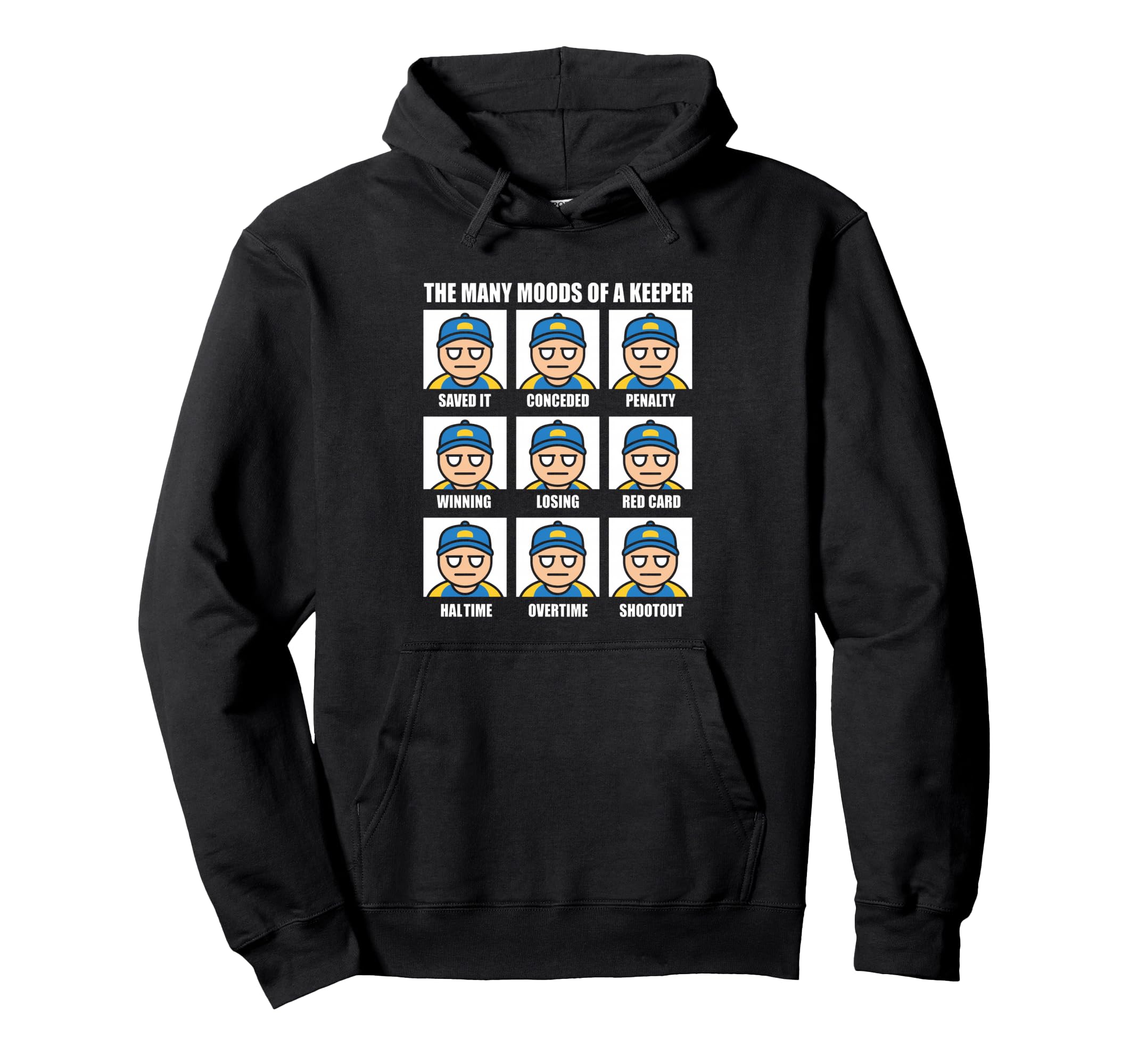 Many Moods Goalkeeper Soccer Football Hoodie - Streetwear Style Men Women