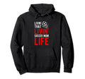 Livin That Soccer Mom Life Soccer Hoodie - Novelty Apparel Men Women