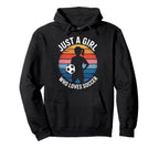 Who Loves Soccer Just Soccer Players Hoodie - Novelty Apparel Unisex