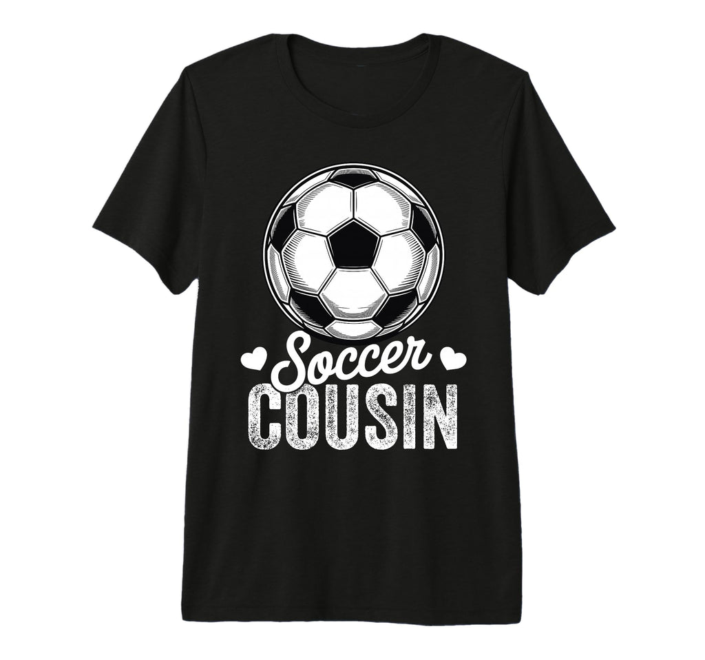 Funny Soccer Cousin Mothers Day Tri T-Shirt - Trendy Graphic for Adults