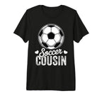 Funny Soccer Cousin Mothers Day Tri T-Shirt - Trendy Graphic for Adults