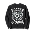 Soccer Granna Leopard Heart Granna Sweatshirt - Novelty Apparel Unisex