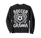 Soccer Granna Leopard Heart Granna Sweatshirt - Novelty Apparel Unisex