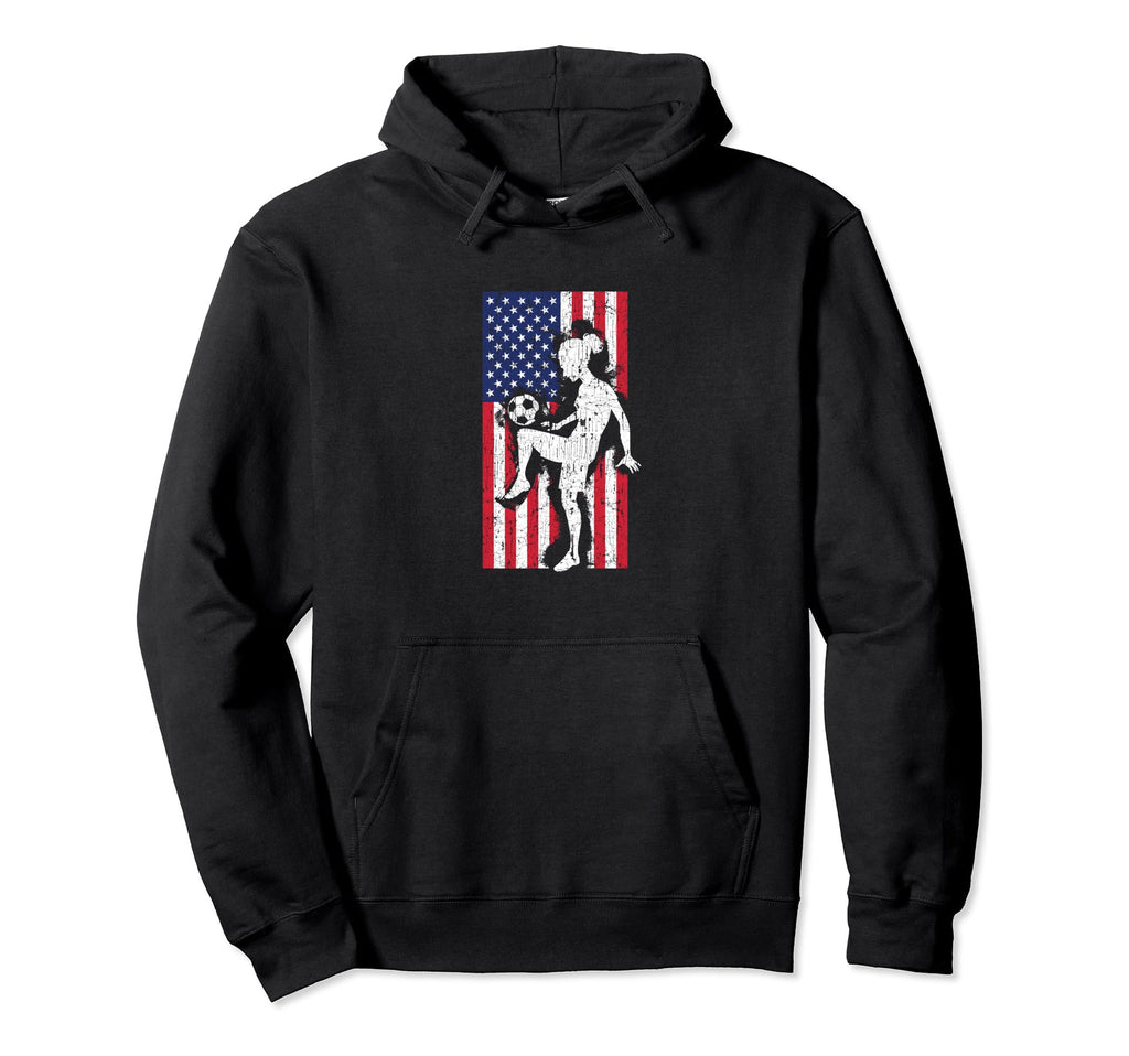 Soccer Player Training Teen Hoodie - Minimalist Print Unisex
