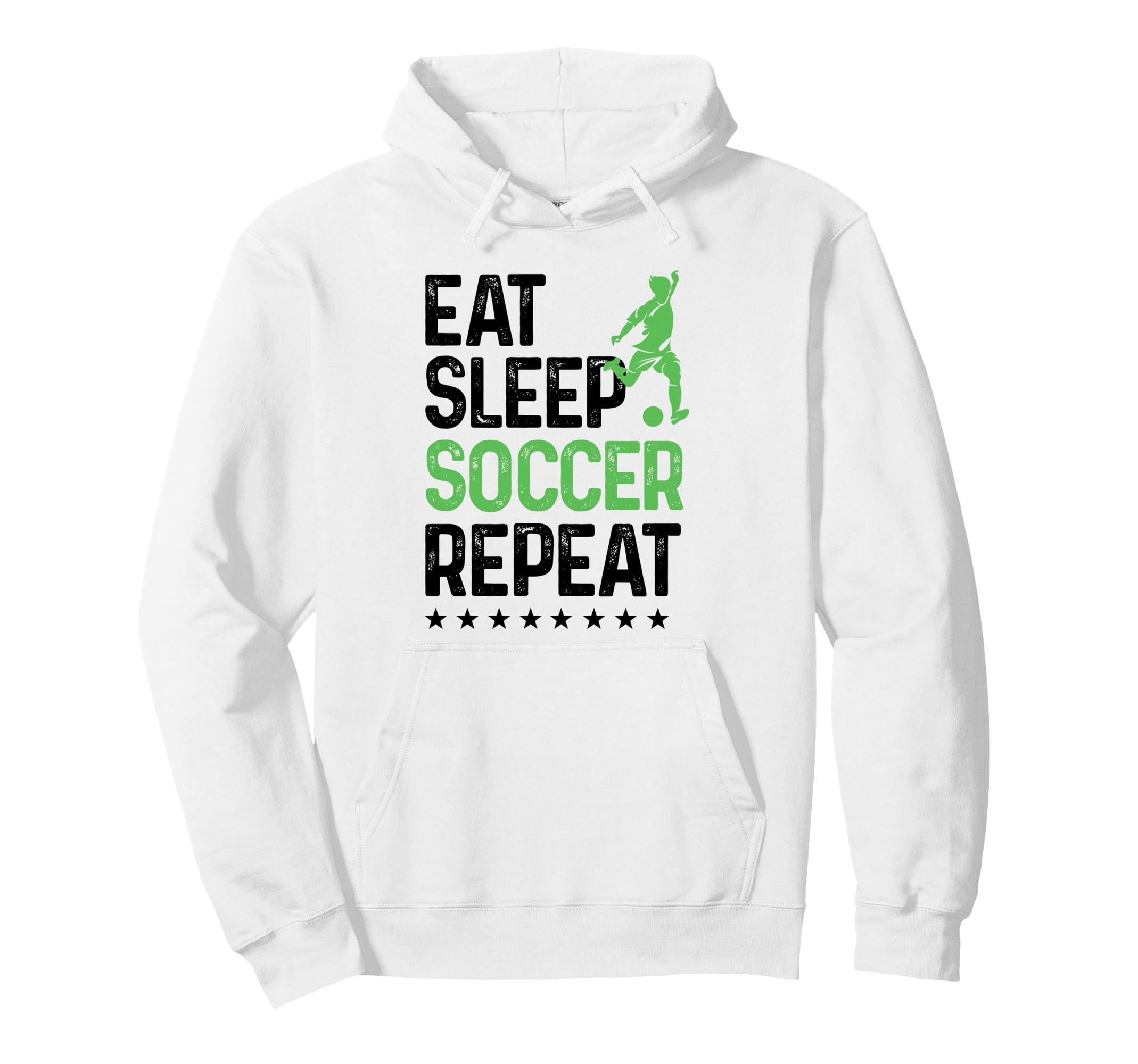 Eat Sleep Soccer Repeat Soccer Sports Hoodie - Aesthetic Graphic for Adults