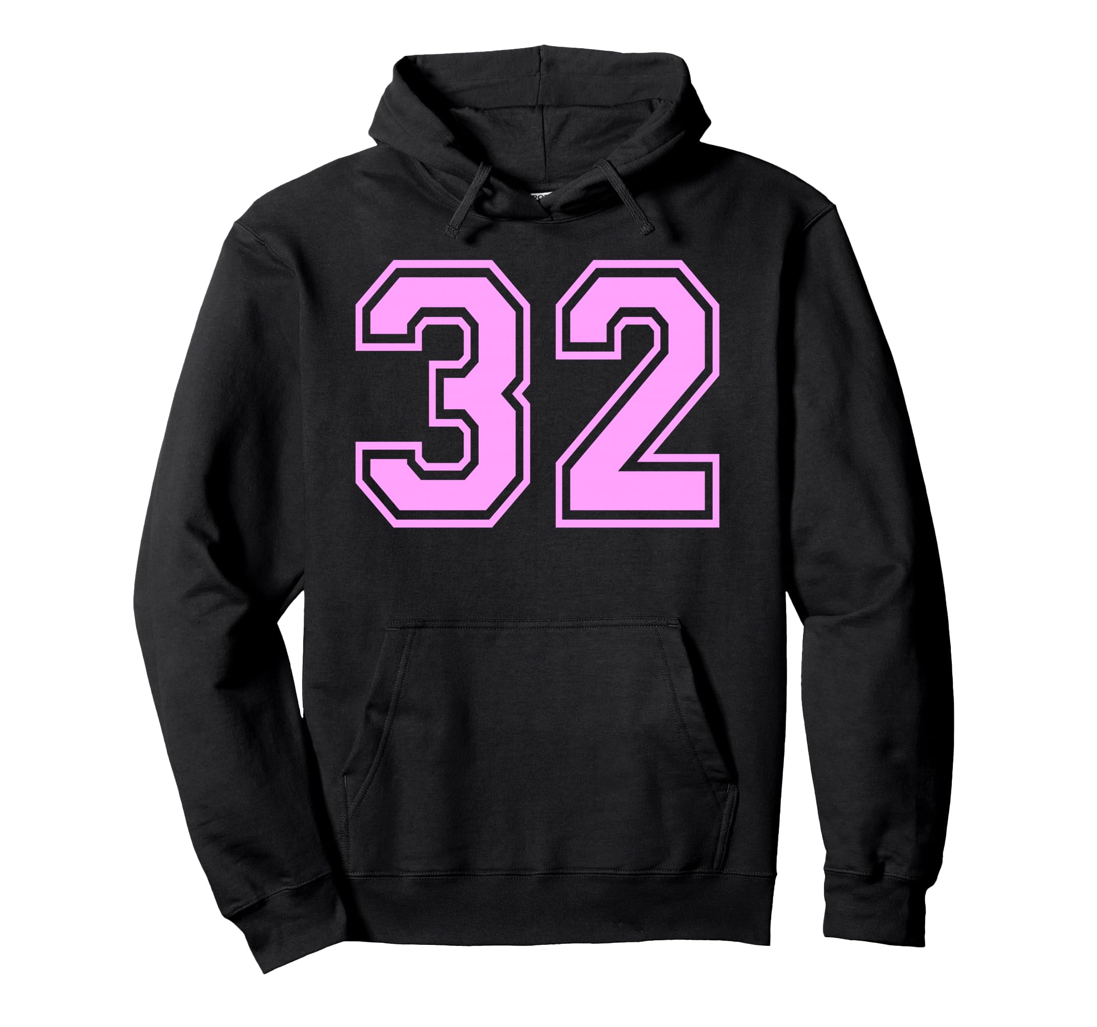 32 Number Thirty Two Sports Varsity Hoodie - Minimalist Print for Adults