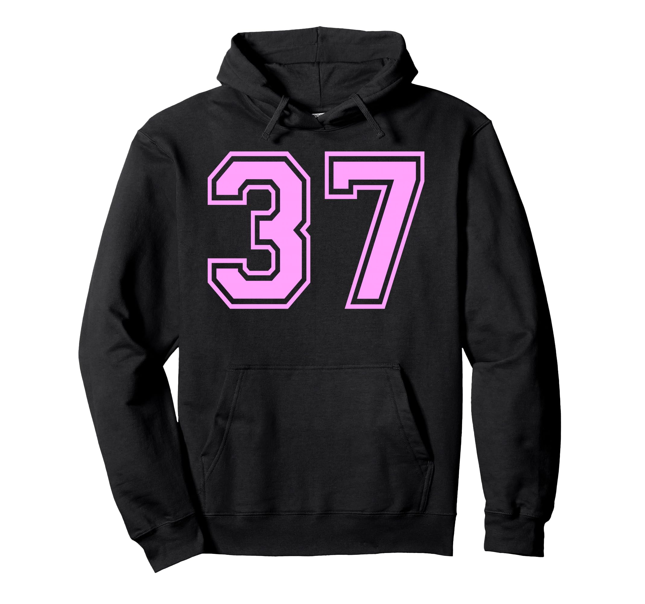 37 Number Thirty Seven Sports Varsity Hoodie - Novelty Apparel Men Women