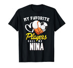My Favorite Players Baseball Soccer T-Shirt - Minimalist Print Men Women