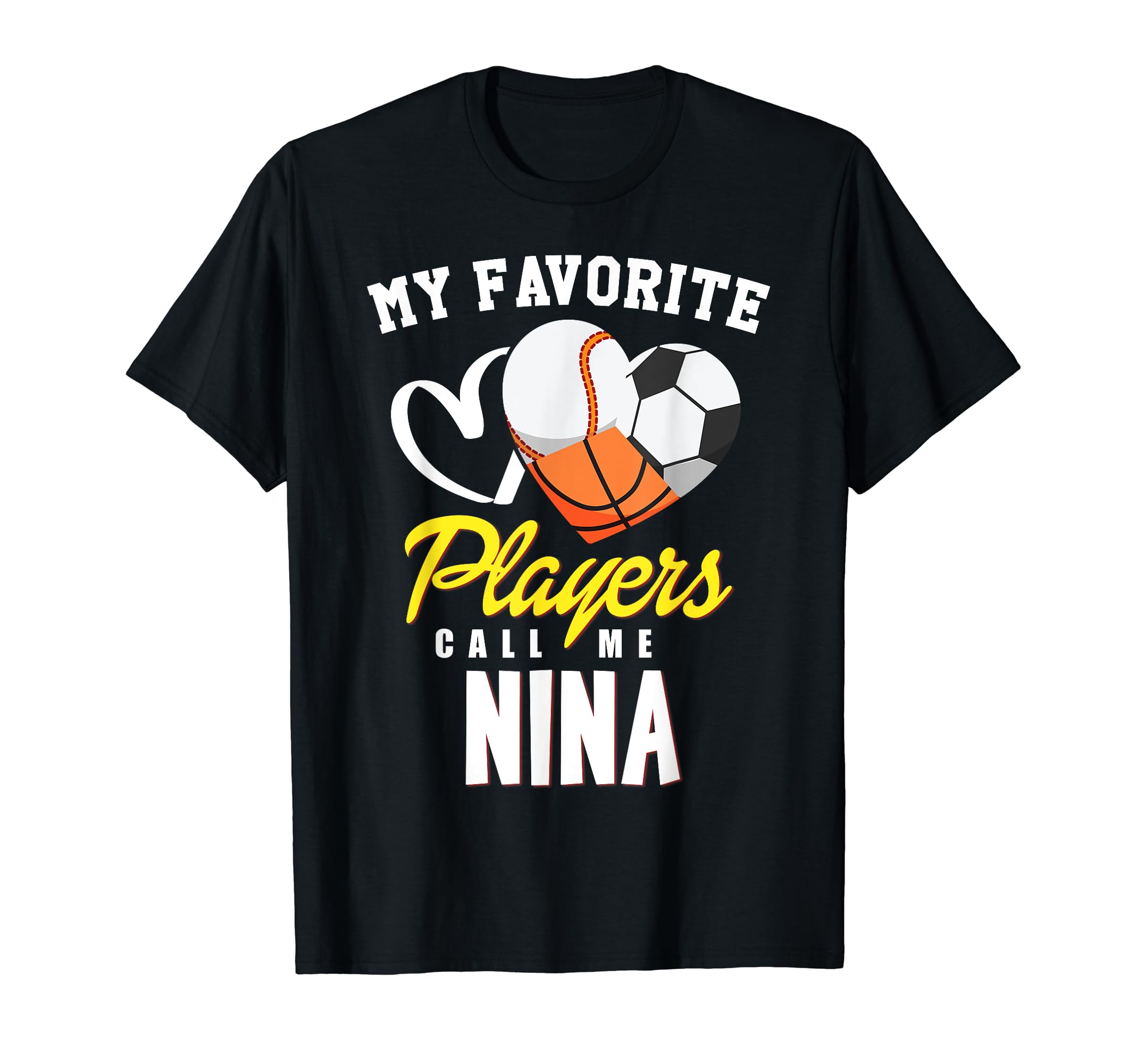 My Favorite Players Baseball Soccer T-Shirt - Minimalist Print Men Women