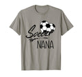 Soccer Nana Womens Grandma Gift T-Shirt - Graphic Print Unisex