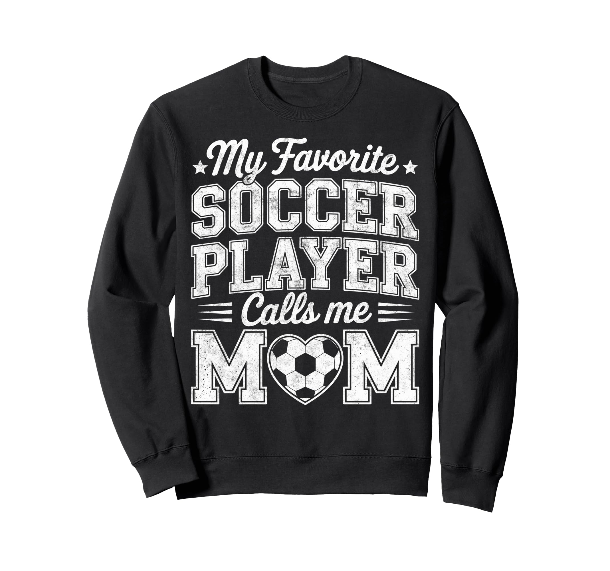 My Favorite Soccer Player Calls Me Sweatshirt - Minimalist Print Unisex