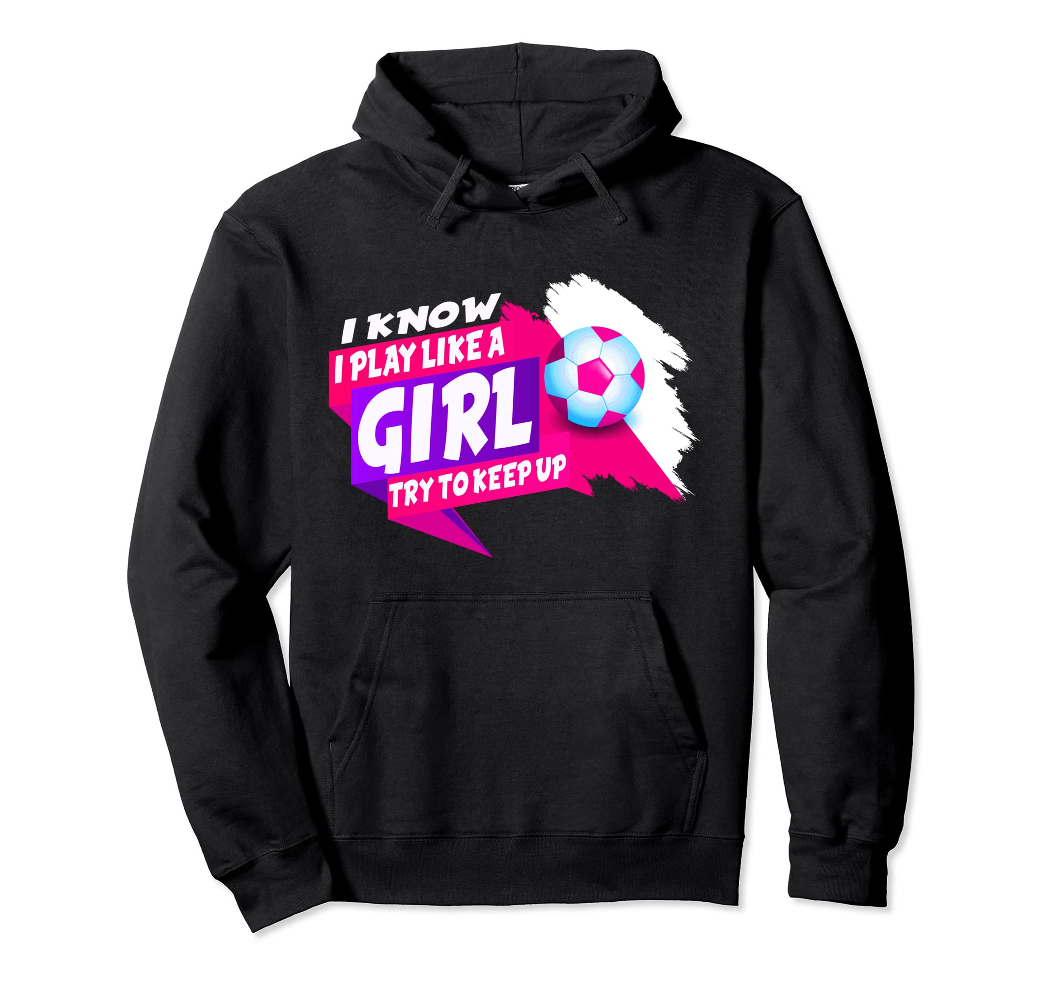 I Know I Play Like Try To Keep Up Hoodie - Casual Everyday Wear for Adults