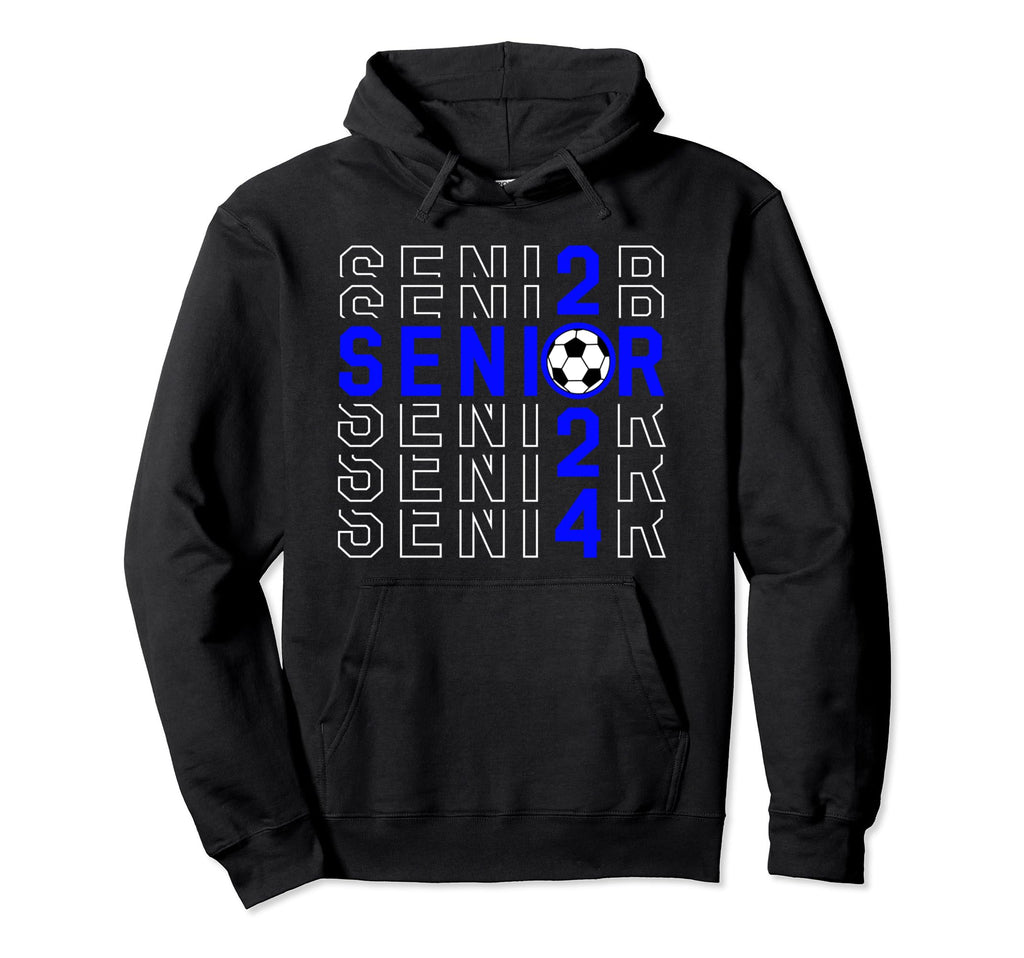 Senior Class 2024 Graduation 2024 Blue Hoodie - Fun Novelty Design Unisex