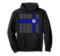 Senior Class 2024 Graduation 2024 Blue Hoodie - Fun Novelty Design Unisex