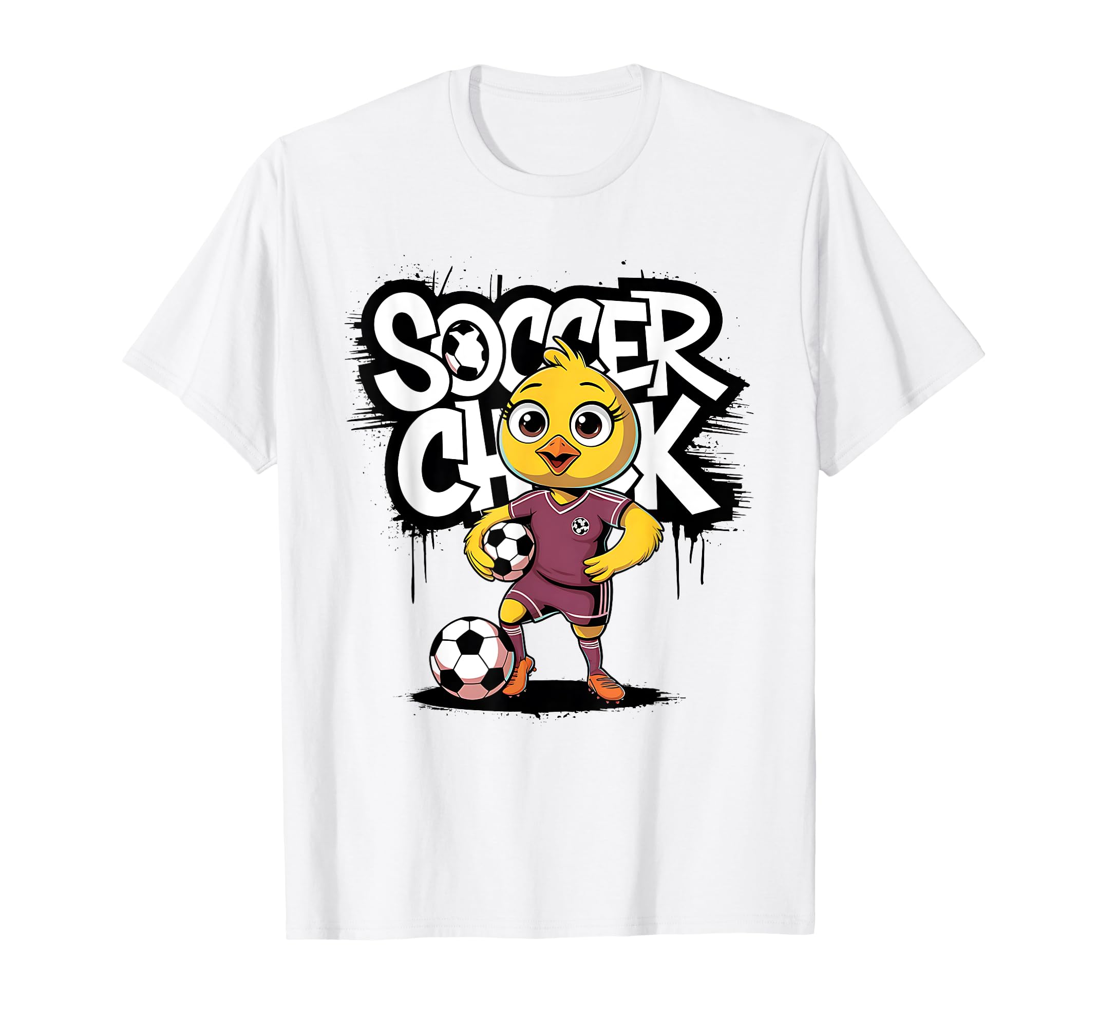Soccer Chick Soccer Player Soccer T-Shirt - Streetwear Style for Adults