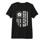 Soccer Usa Us Flag Soccer Coach Player T-Shirt - Graphic Print for Adults