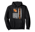 Flag Football Coach Us Flag Hoodie - Aesthetic Graphic Men Women