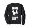 Mom Birthday Soccer Birthday Mom Sweatshirt - Aesthetic Graphic for Adults