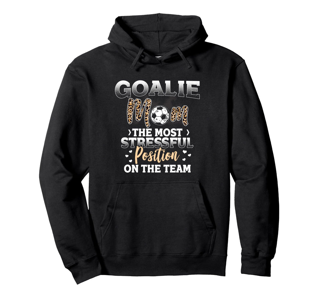 Soccer Lover Leopard Pattern Soccer Mom Hoodie - Trendy Graphic for Adults