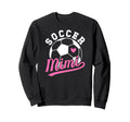 Soccer Mimi Heart Grandma Mimi Sweatshirt - Fun Novelty Design Men Women