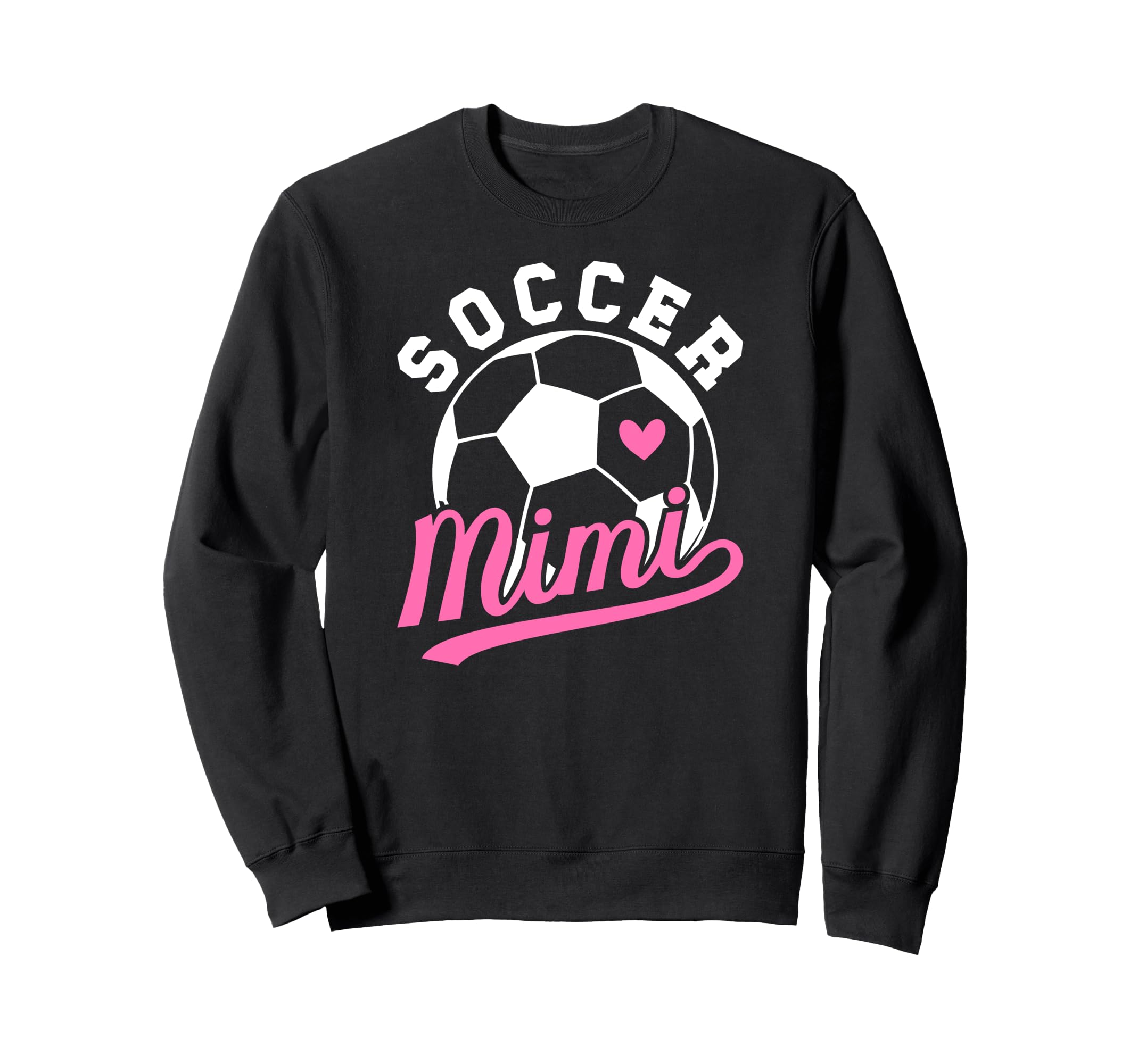 Soccer Mimi Heart Grandma Mimi Sweatshirt - Fun Novelty Design Men Women