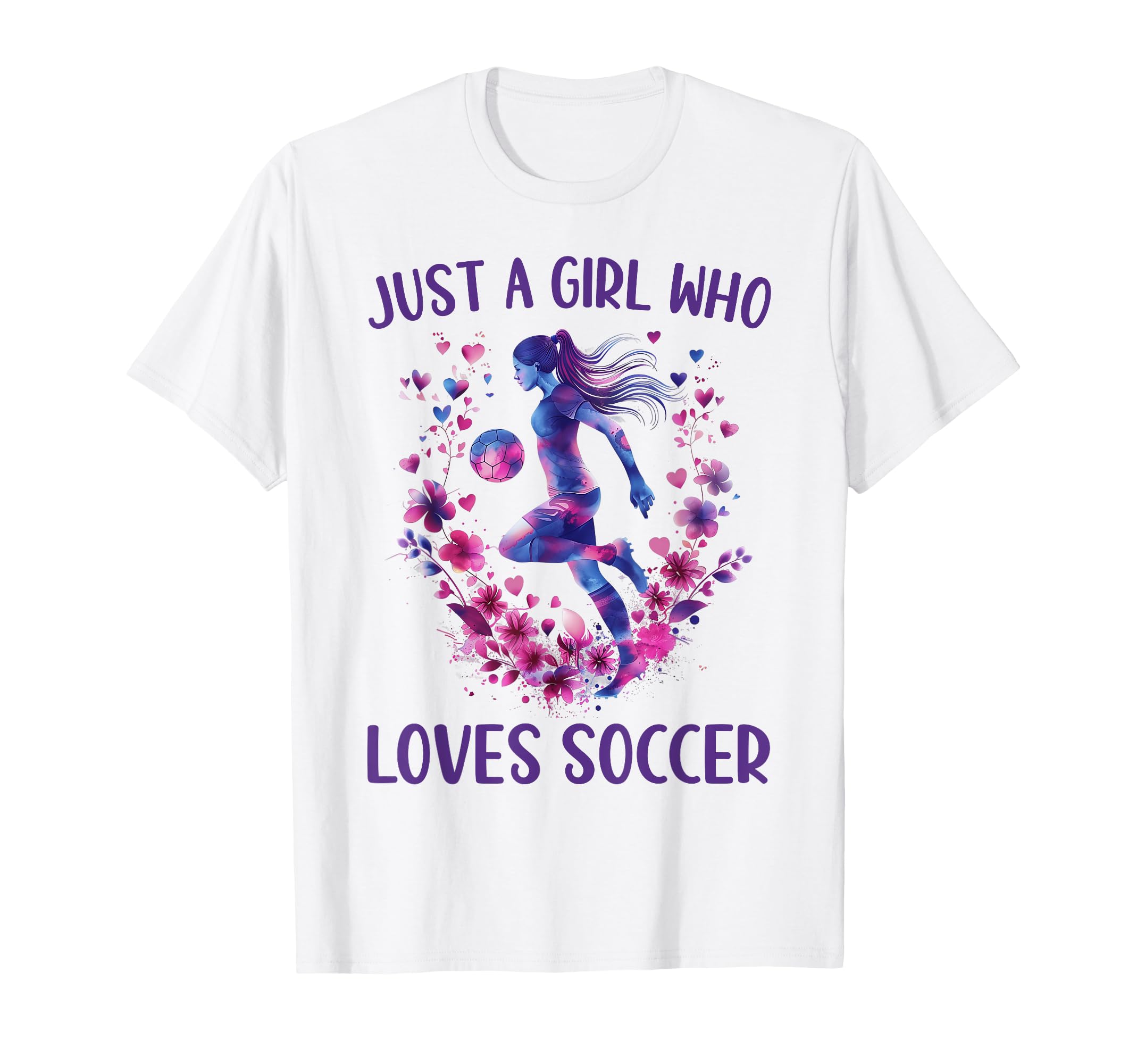 Just Who Loves Soccer Soccer Lovers T-Shirt - Minimalist Print for Adults
