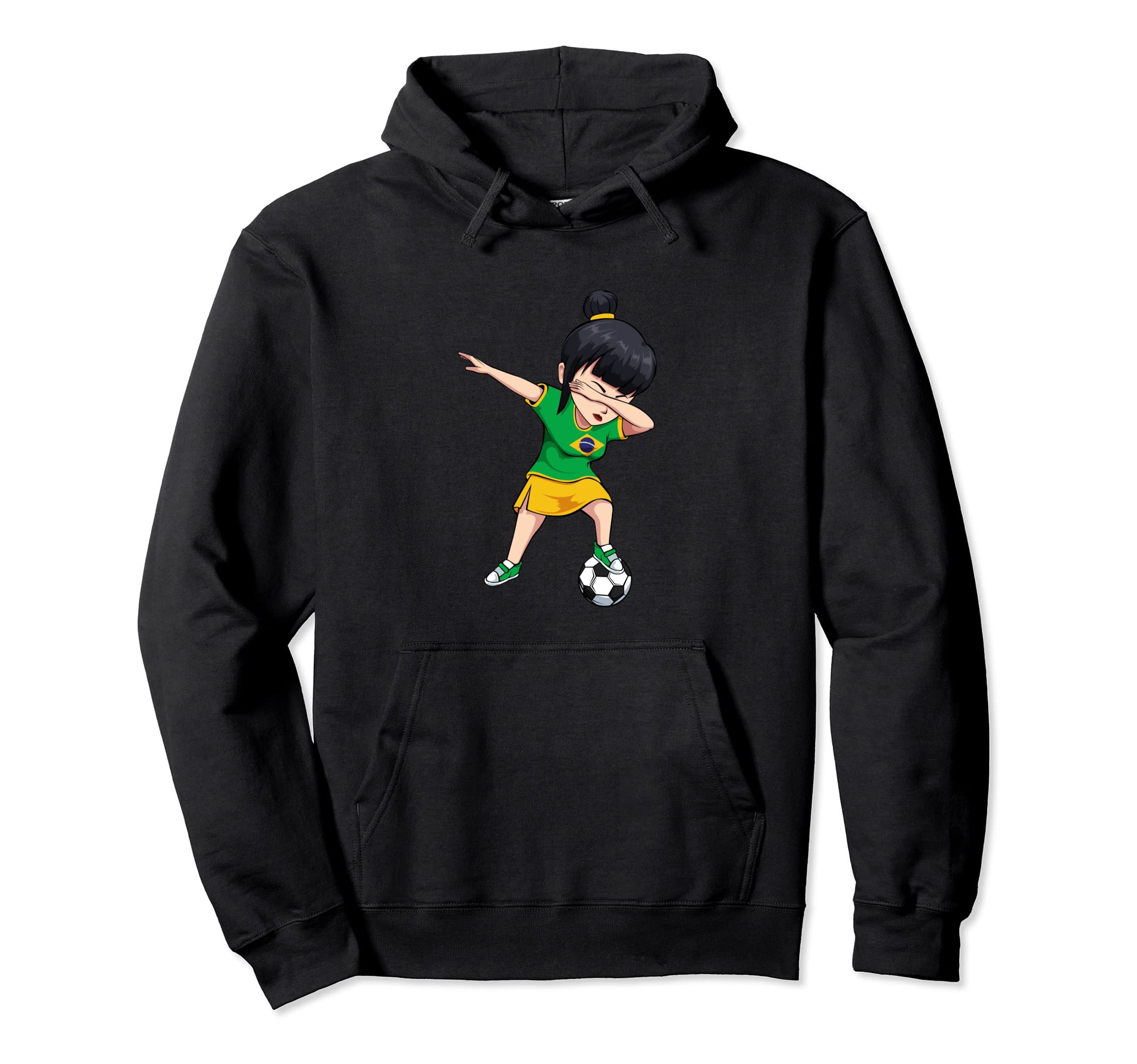 Brazil Flag Patriotic Soccer Brazilian Hoodie - Novelty Apparel for Adults