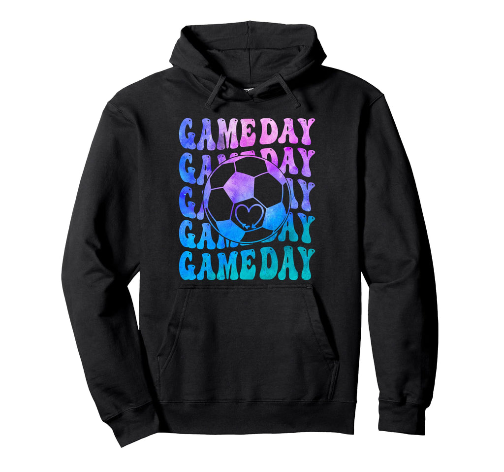 Colorful Soccer Sports Fan Game Day Hoodie - Casual Everyday Wear Unisex