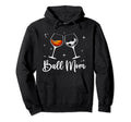 Ball Mom Wine Mom Funny Basketball Mom Hoodie - Graphic Print for Adults