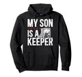 Ice Hockey Keeper Dad Hockey Hoodie - Casual Everyday Wear for Adults
