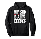Ice Hockey Keeper Dad Hockey Hoodie - Casual Everyday Wear for Adults