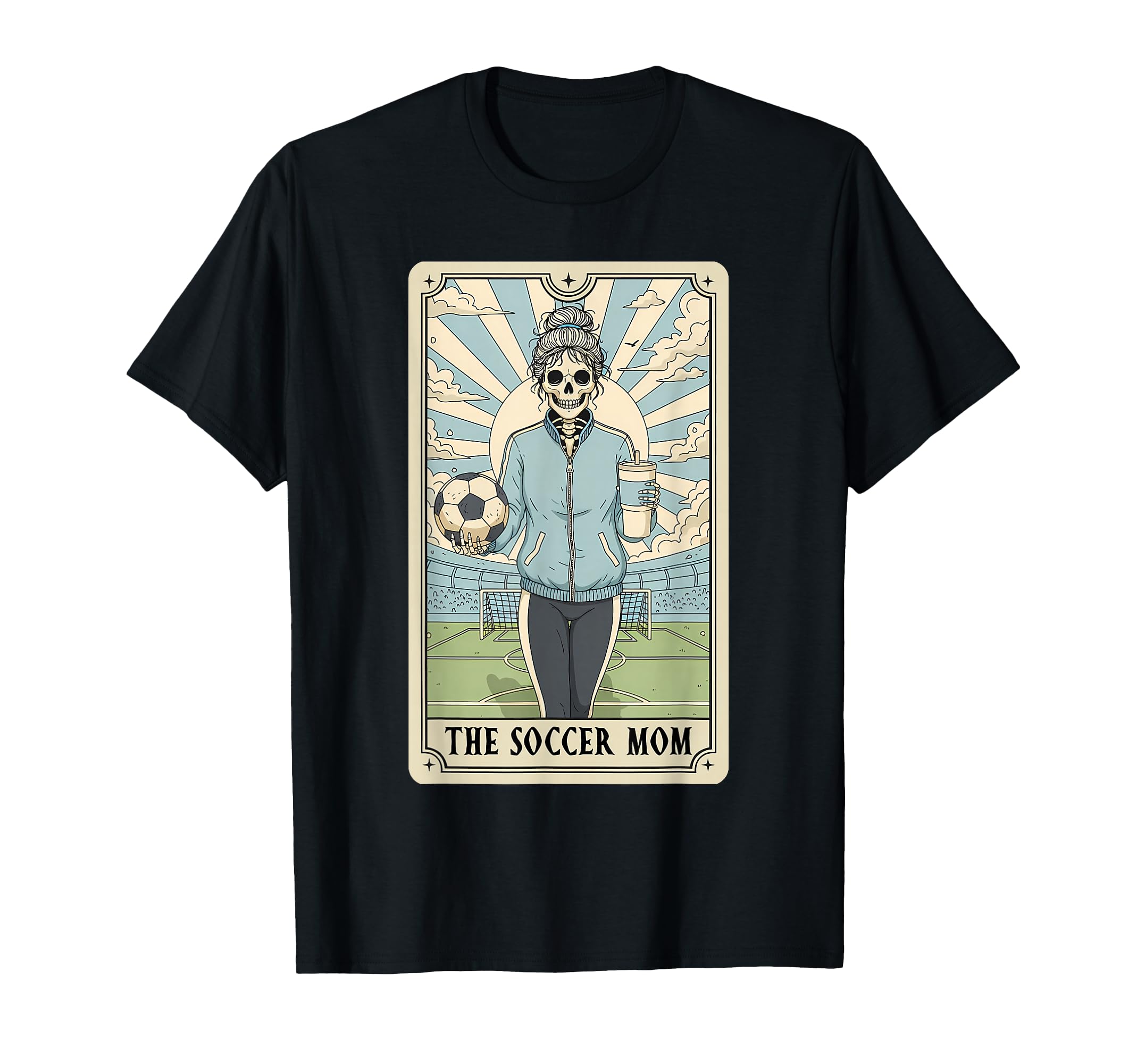 Soccer Mom Tarot Card Soccer Mama T-Shirt - Fun Novelty Design Men Women