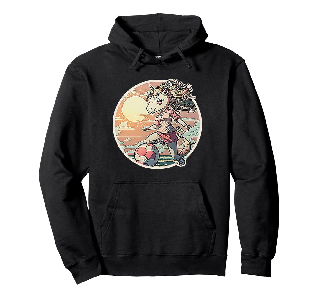 Soccer Anime Manga Unicorn Soccer Hoodie - Casual Everyday Wear for Adults