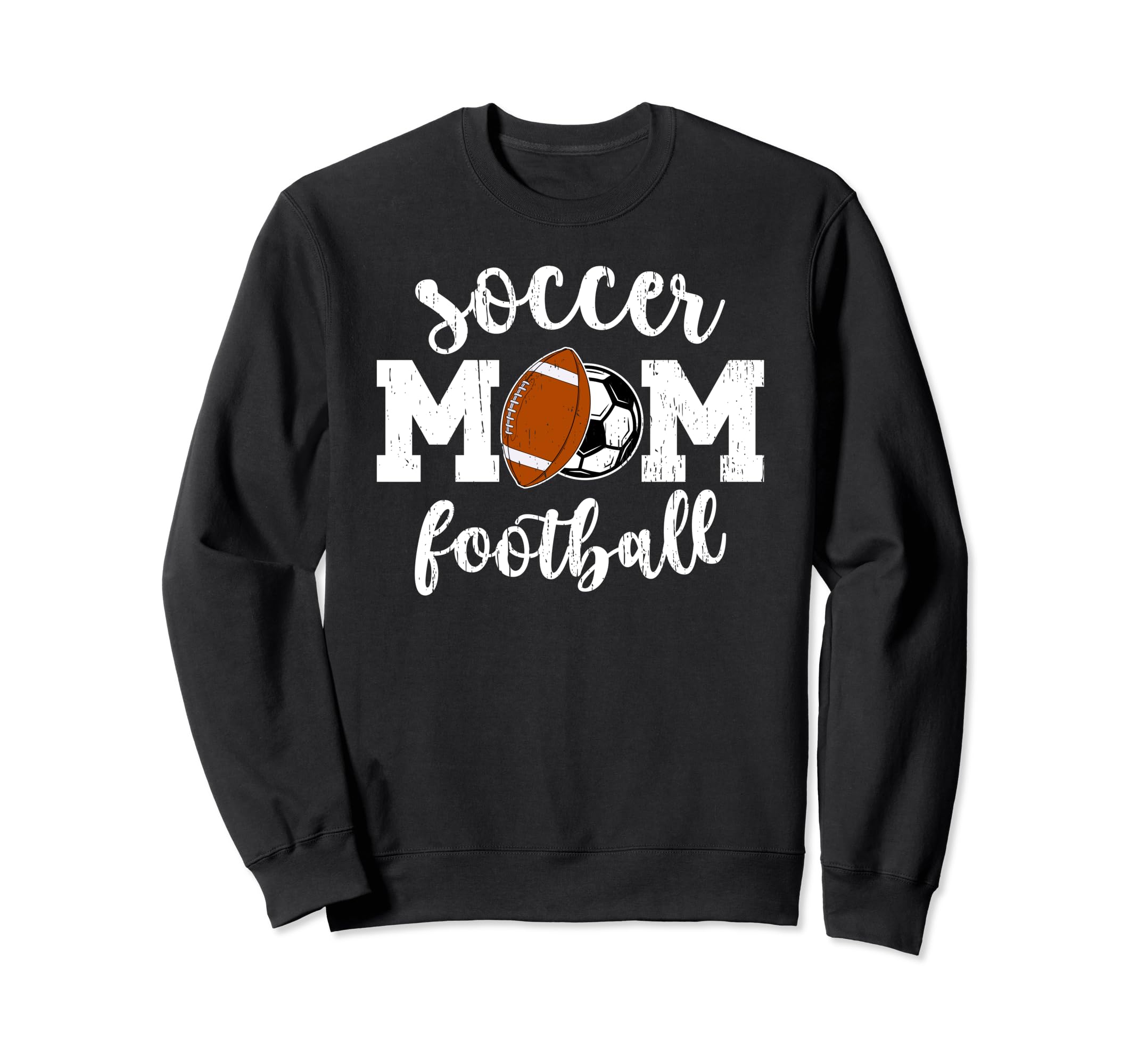 Soccer Football Mom Ballers Football Sweatshirt - Graphic Print Unisex