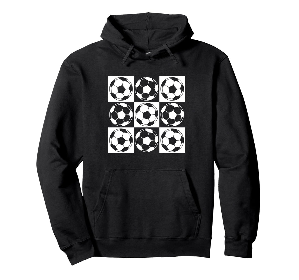 Soccer Football Grid Goalie Passion Hoodie - Minimalist Print Men Women