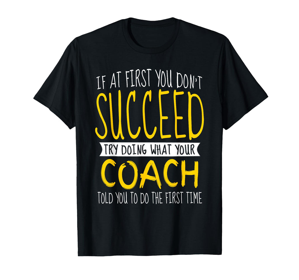 Funny Coach Thank You T-Shirt - Casual Everyday Wear for Adults