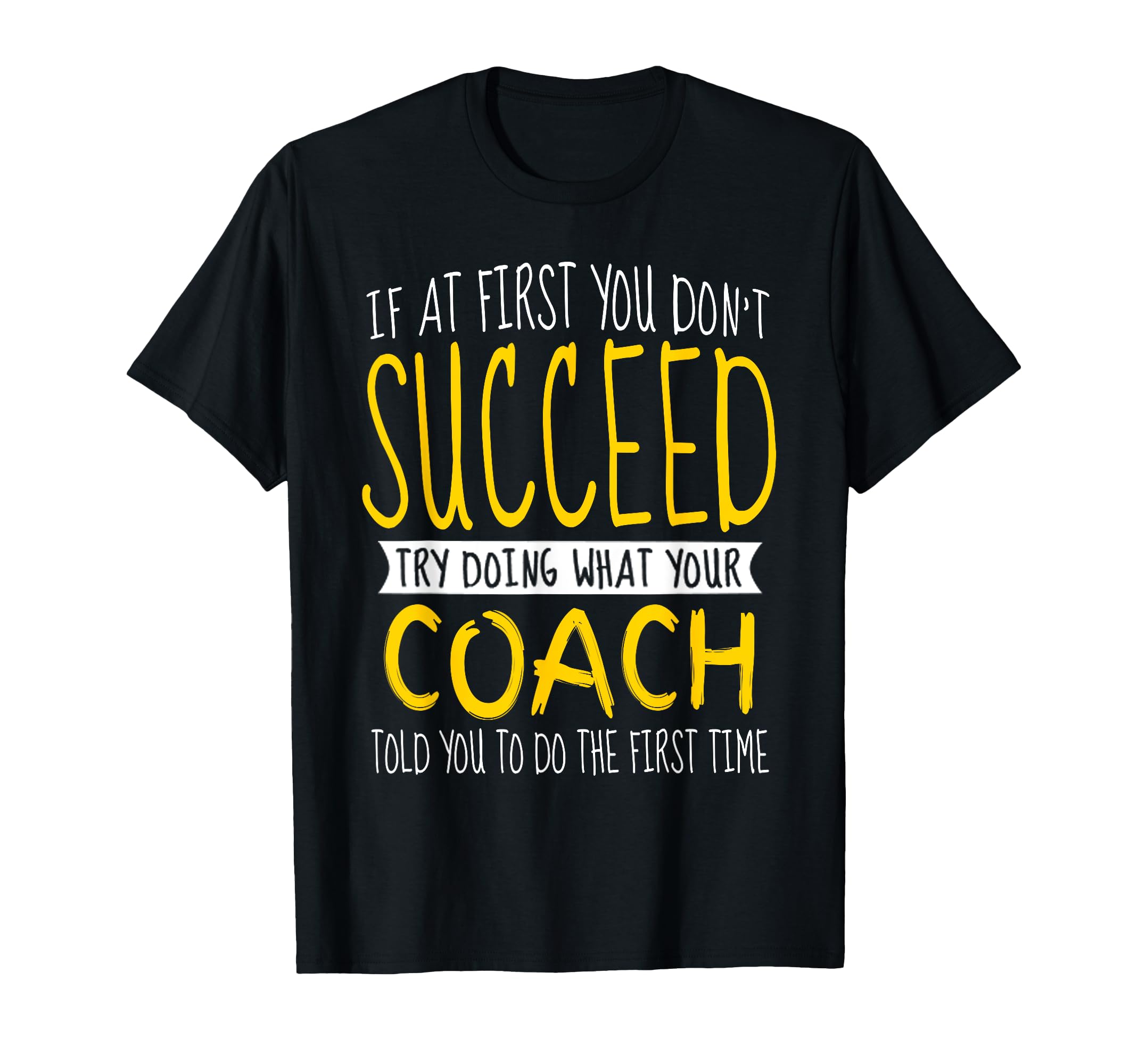 Funny Coach Thank You T-Shirt - Casual Everyday Wear for Adults