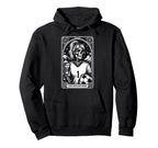 Funny Soccer Mom Skeleton Tarot Card Hoodie - Graphic Print Unisex